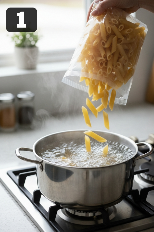 Blending cottage cheese sauce, high protein ground beef pasta