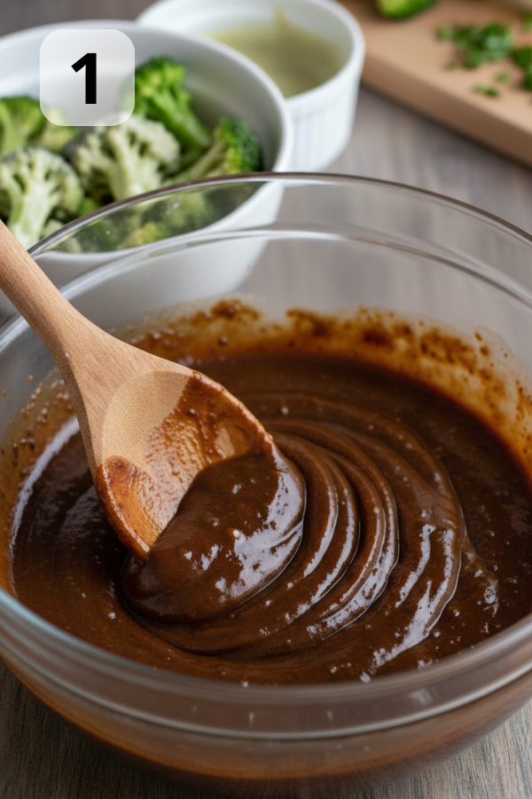 Step by step preparation for Chinese Chicken and Broccoli Stir Fry