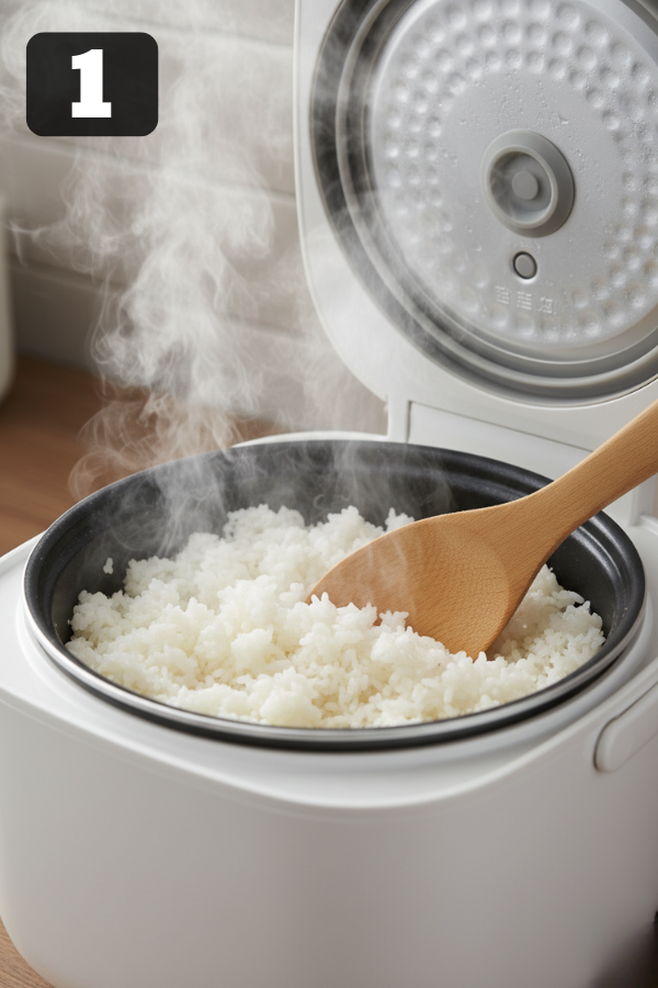 Browning ground beef, making Korean soy glaze