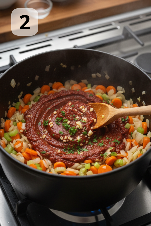 Step by step preparation for Hearty Tuscan White Bean Soup Recipe