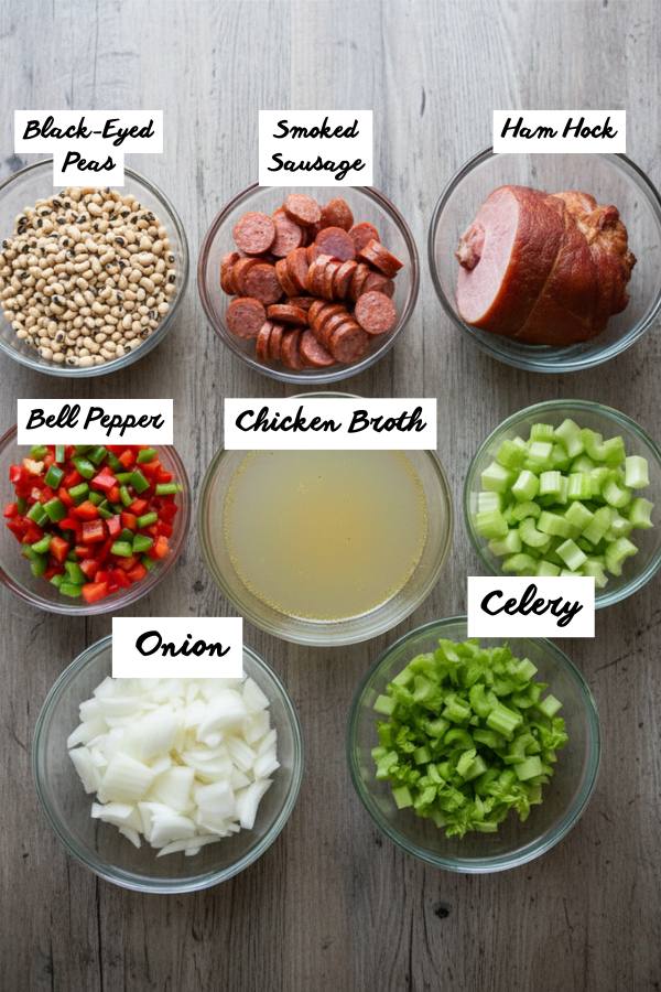 Step by step preparation for Slow Cooker Hoppin’ John