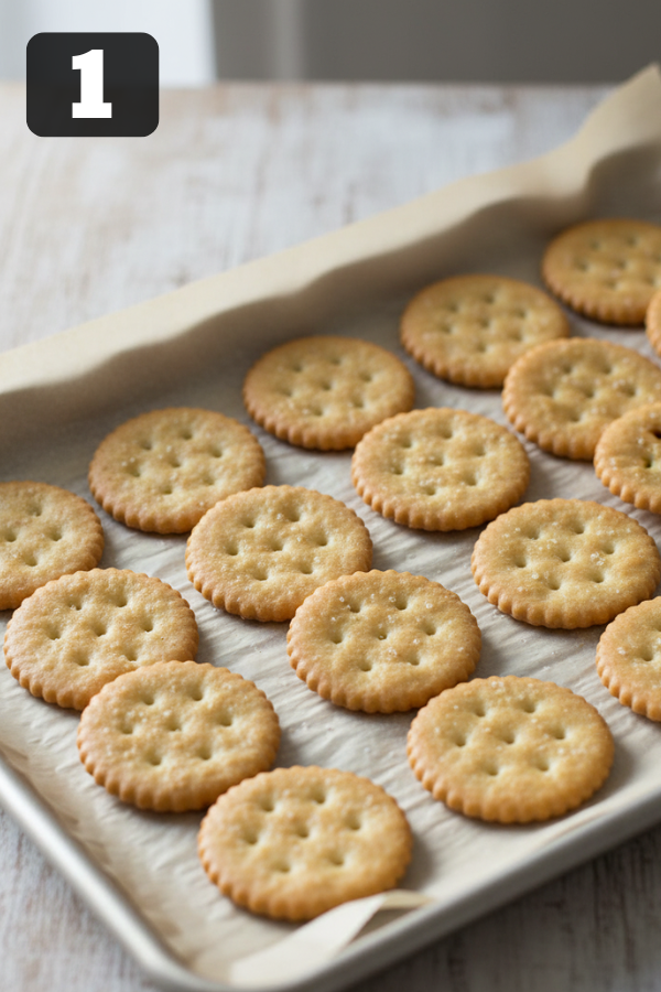 Step by step preparation for Chocolate Peanut Butter Ritz Cookies