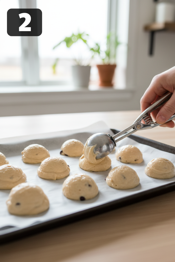 Step by step preparation for Frozen Greek Yogurt Peanut Butter Bites