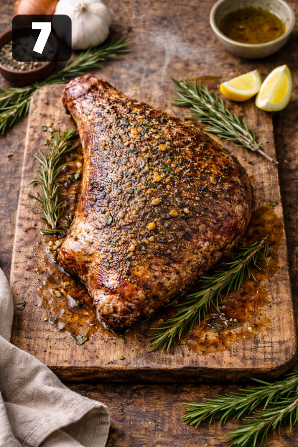 Step by step preparation for Slow Roast Lamb Recipe