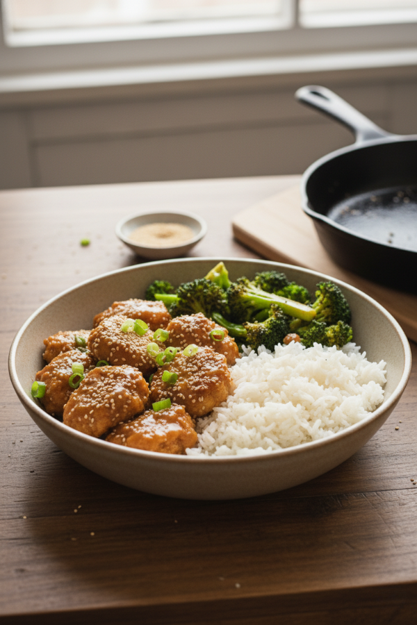 Step by step preparation for Healthy Sesame Chicken