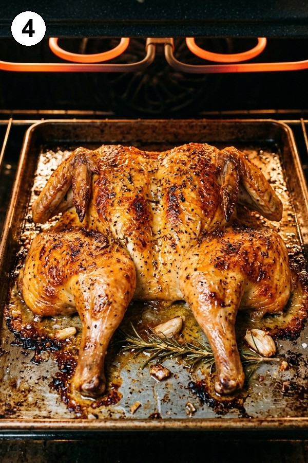 Step 4 broil under oven broiler for crispy skin